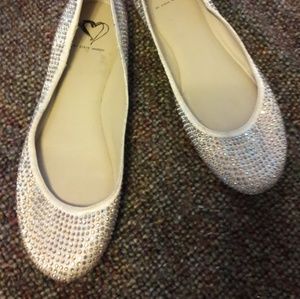 Steve Madden Rhinestone Ballerina Slippers